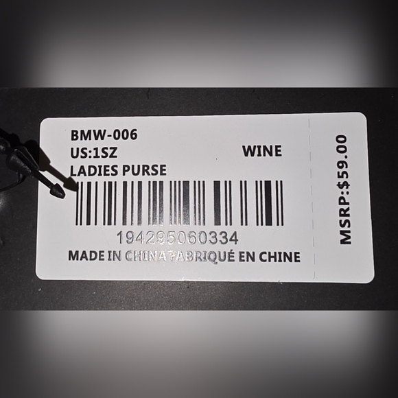 Wine Colored Badgley Mischka Wallet - Picture 8 of 8